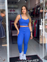 Conjunto Top e Calça Azul