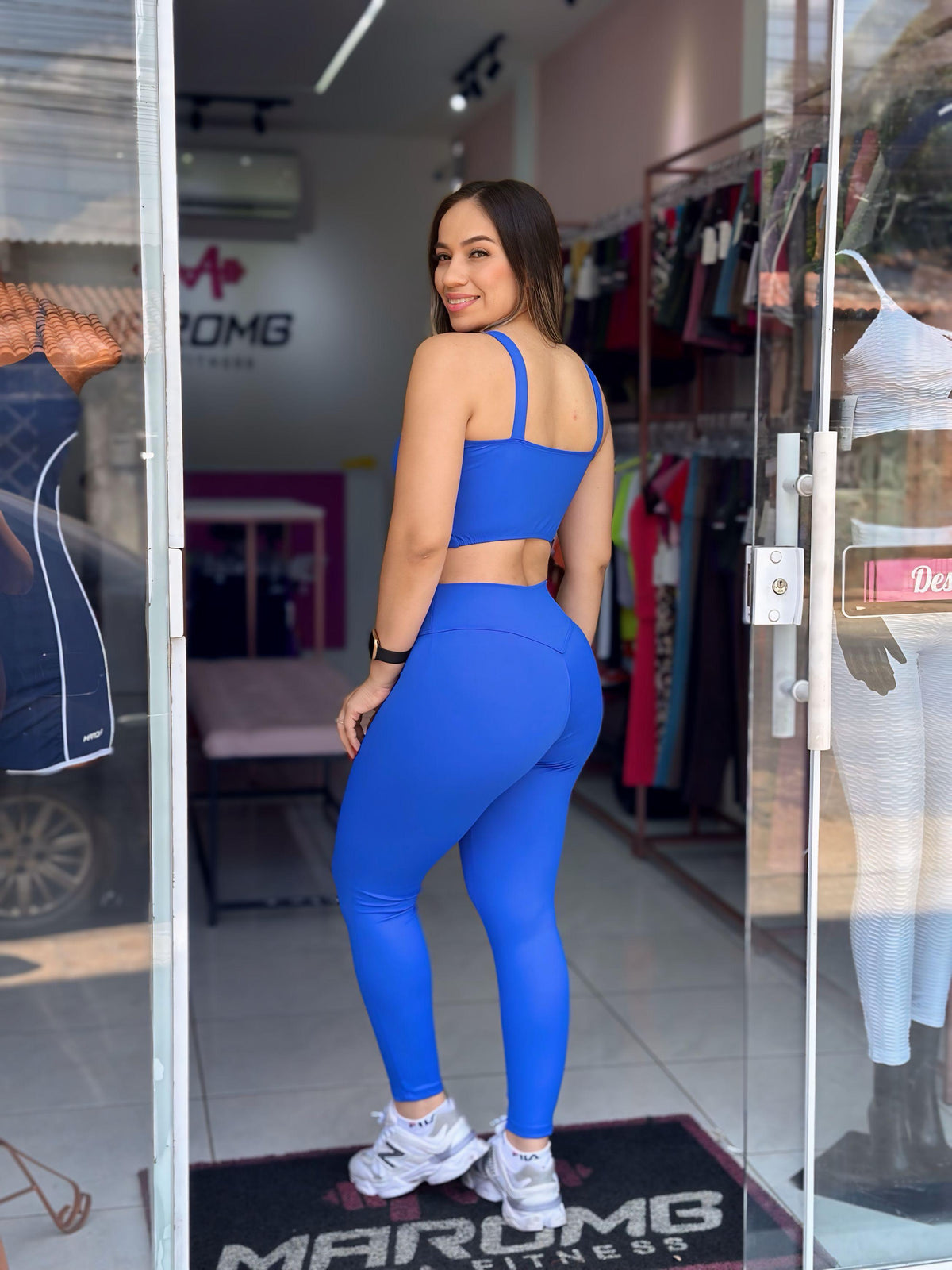 Conjunto Top e Calça Azul